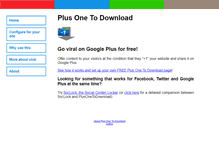 Tablet Screenshot of plusonetodownload.com